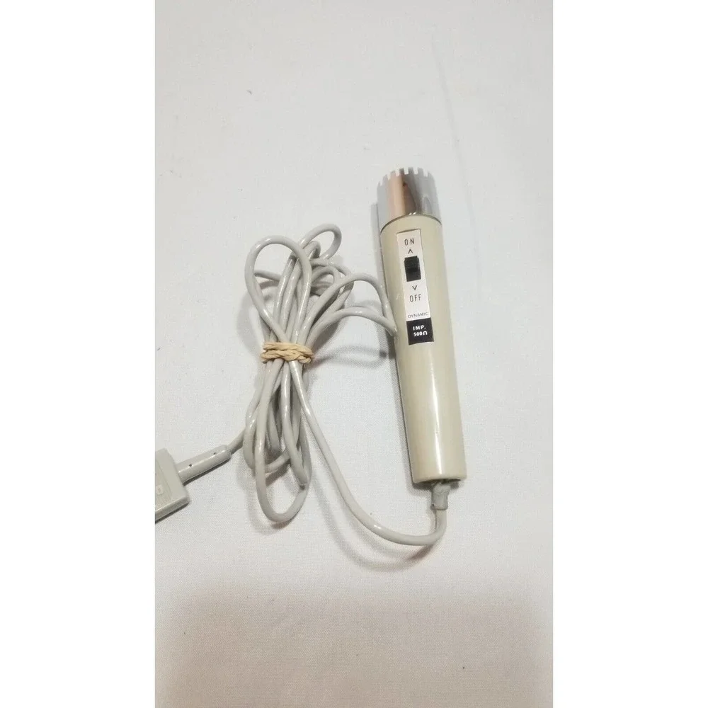 Vintage General Electric Dynamic Microphone IMP 500 Japan 2-Prong